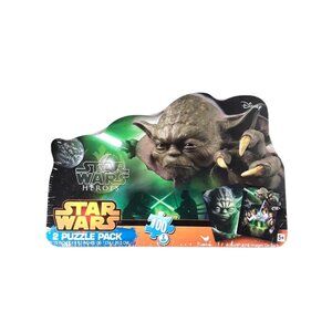Yoda Star Wars Heroes 2 Puzzle Pack W/ Collectible Tin 100 Piece Disney